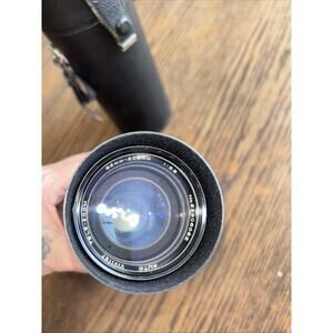 Vivitar Tele-Zoom Camera Lens,85-205mm Auto Zoom 1:3.8,Black Hard Carry Case